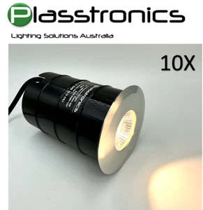 10X 5W Plasstronics Underground uplight 12V LED landscaping lights warm white - Picture 1 of 14