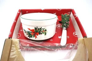 Pfalzgraff Christmas Heritage JUEGO DE SERVIR POR INMERSIÓN vacaciones 1998 vintage en caja  - Imagen 1 de 12