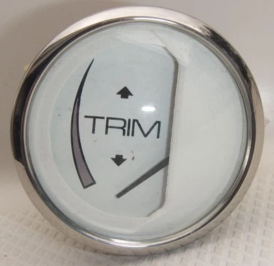 # GP9758A NUEVO Faria OMC Cobra Trim Up/Abajo Blanco/Calibre Inoxidable ¡ENVÍO GRATUITO! Foto 1 de 4