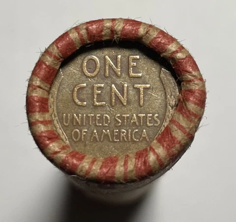 Lincoln Wheat Penny Roll Not Checked for Errors 50 WHEAT Cents PDS Mix 1940-1958 Cover