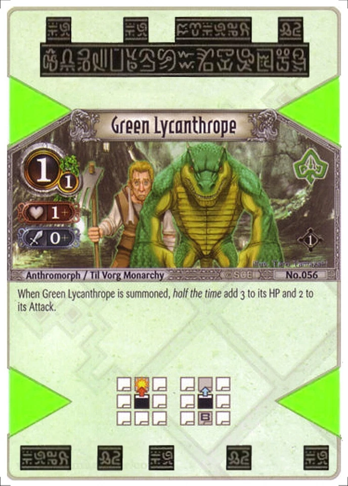 1x Green Lycanthrope EOJ SET1 #056 PS3 Eye Of Judgment English NM/Unplay C card - Image 1 of 1