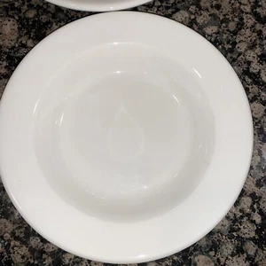 2 pc Homer Laughlin Restaurant Ware Rim Soup Bowl (s) Off-White 8.5” Heavy MINT - Bild 1 von 4