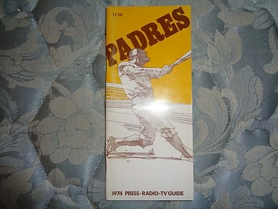 1974 SAN DIEGO PADRES MEDIA GUIDE Press Book Program Baseball Yearbook AD - Image 1 of 2