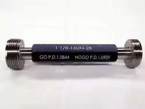 NEW 1 1/8 16 UN 2B THREAD PLUG GAGE 1.125 GO NO GO P.D.'S = 1.0844 & 1.0909 TOOL - Picture 1 of 4