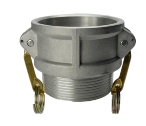 Camlock hembra de 1-1/2"" x 1-1/2"" aluminio MPT con palancas de latón leva y ranura - Imagen 1 de 4
