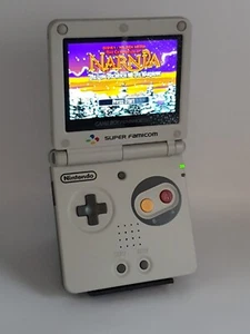 GameBoy Advance GBA SP, neue SNES Hülle, neues IPS Display, neuer Akku. Garantie. - Bild 1 von 17