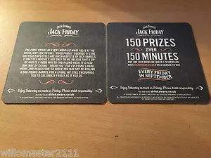 Jack Daniel's 2016 Jack Freitag Untersetzer/Biermatten x 2 - Bild 1 von 3