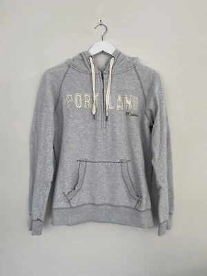Sudadera con Capucha Portland Maine Azul 84 Gráfico Talla Grande Gris y Blanco Foto 1 de 4