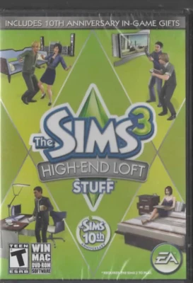 SIMS 3 THE HIGH END LOFT WINDOWS/MAC 10TH ANNIVERSARY PC GAME BRAND NEW SEALED - Image 1 of 2