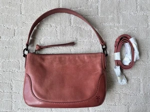 Frye Melissa Leather Crossbody Bag Apricot Rusty Pink DB1290 WORN ONCE - Picture 1 of 13