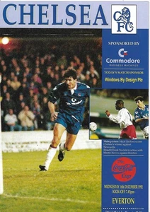 CHELSEA v EVERTON 16th DECEMBER 1992 (FREE POST IN THE UK). - Picture 1 of 1