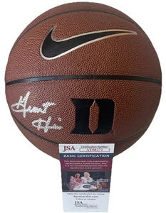 GRANT HILL DUKE BLUE DEVILS SIGNED HANDSIGNIERT NIKE LOGO BASKETBALL JSA - Bild 1 von 2