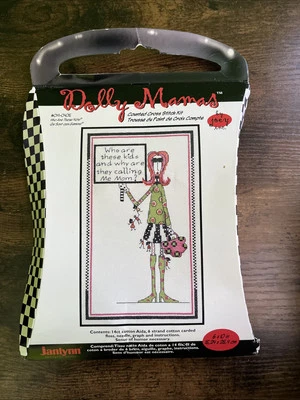 Dolly Mamas Cross Stitch Kit “Who Are These Kids?” - Started # 019-0405 - Image 1 of 4