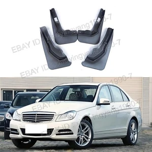 Mud Flaps Splash Guard Protector For 2011-2014 Mercedes Benz C Class W204 Saloon - Picture 1 of 3