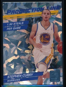 2010-11 Panini Donruss Stephen Curry #79 Production Line Cracked Ice - Picture 1 of 2
