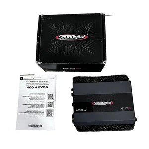 Soundigital 400.4 EVO 6 4-Channel Car Audio Amplifier 400W RMS Compact Open Box - Picture 1 of 16