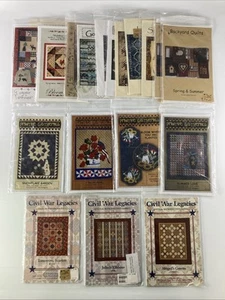 Lot of 20 Quilting Patterns - Civil War Legacies Primitive Gatherings Laundry - Picture 1 of 9