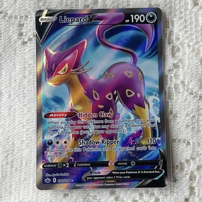 Liepard V (Full Art) 180/198 Swsh06: Sword & Shield - Chilling Reign Holo - Image 1 of 3