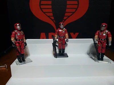 Joe Con Cobra Crimson Viper Strike Team 2002 v7 Fucsia Guard lote completo de 3 hombres Foto 1 de 4