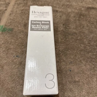 NOVO Cartucho Hexagonal Alcalino de Filtragem de Água de Hidrogênio Nº3 Original - Imagem 1 de 3