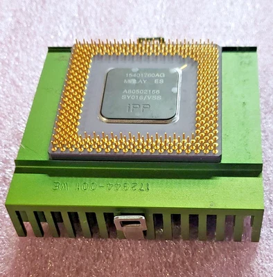 Tested Intel P54C Pentium 166 ceramic socket 5 CPU & Compaq heatsink, SY016 - Image 1 of 3