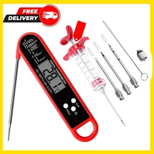 Meat Thermometer Digital For Grilling And cooking with Injector BBQ Instant Read - Picture 1 of 12