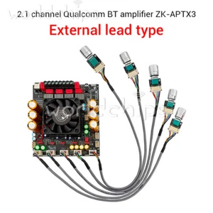 ZK-APTX3 2x300W+600W TPA3255 Bluetooth Power Amplifier Board 2.1CH Audio Module - Picture 1 of 25