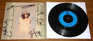 PATTI SMITH GROUP BECAUSE THE NIGHT HAND SIGNED BY BRUCE SPRINGSTEEN & PATTI - Picture 1 of 12