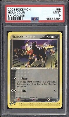 Houndour Non-Holo 2003 Pokemon Card 59/97 EX Dragon Set PSA 9 MINT