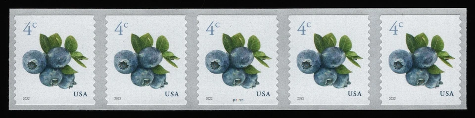 #5653 4c Blueberries, PNC B111111 Mint **ANY 5=FREE SHIPPING** - Image 1 of 1