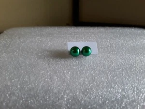 Round Ball Stud Earrings Sterling Silver NEW UNUSED!!!! 6mm. 5-7 - Imagen 1 de 2