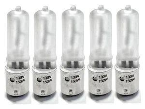 150W Halogen Bulb DC Bayonet Base BA15D 130V Frosted (5 PACK) - Picture 1 of 3