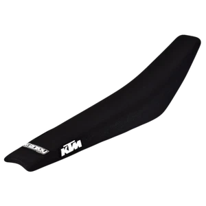 FUNDA DE ASIENTO DISFRUTE PARA KTM SX / SXF 2019-2021 EXC 2020 LOGOTIPO ACANALADO TODO NEGRO - Imagen 1 de 2