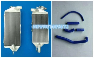 Blue Aluminum Radiator + Hose For Kawasaki KX500 KX 500 2-stroke 1988-2004 02 03 - Picture 1 of 9