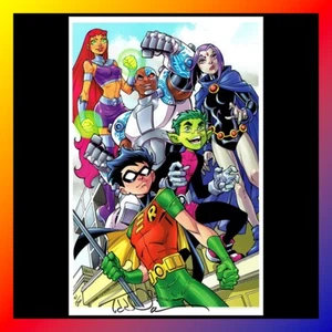 TEEN TITANS GO! IMPRESIÓN ARTÍSTICA FIRMADA Todd Nauck STARFIRE Autografiada LIMITADA 200 Nueva - Imagen 1 de 1