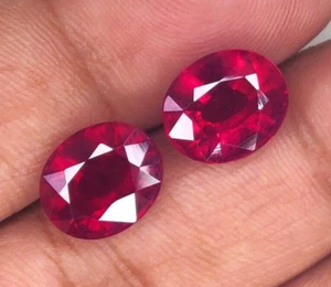 12x10mm 1 Pc Natural Ruby Top Quality Oval Shape Precious Loose Jewelry Gemstone - Picture 1 of 6