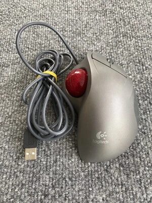 LOGITECH T-BB18 TrackMan Wheel Marble Mouse USB w/2-Buttons Scroll Tested Works - Image 1 of 4