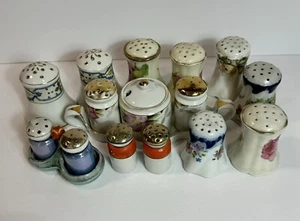 17 Salz & Pfefferstreuer Zucker Vintage Antik Porzellan Floral Japan Österreich - Bild 1 von 11