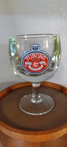 DE COLECCIÓN TUBORG VASO DE CERVEZA ESTILO COPA U.S.A. BREWERIES LTD. 6" - Imagen 1 de 3