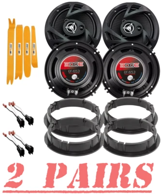 POWER ACOUSTIK EF-653 Power Acoustik 400 Watt 6-1/2" Front & Rear Car Speakers for 2007-2017 Equinox