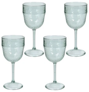 Weingläser 340ml aus Kunststoff 4 Stück für Camping Party Picknick Pool - Bild 1 von 2