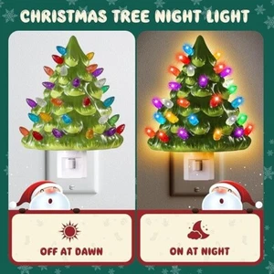 Decorative Home Bedroom Bathroom Decoration 6" Nostalgic Christmas Snow Tree - Picture 1 of 5