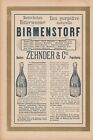 Birmesdorf Bitterwasser Zehnder & Cie - Argovie Drapeaux Publicité À 1895