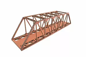 WWS Single Track Hi-Detail Red MDF Girder Bridge 560mm – OO/HO Model Railway - Picture 1 of 8