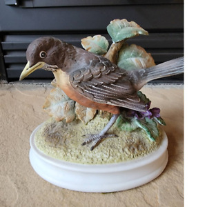  Vintage Porcelain Bird Robin  Robin By Andrea Sadek, bird figurine