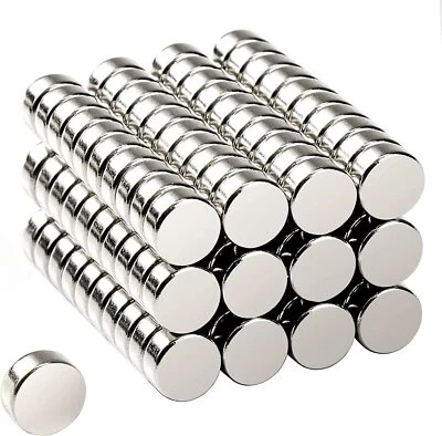 120PCS Magneti al Neodimio Disco Tondo N35 Super Forte Terre Rare 6mm X 3mm Frigo