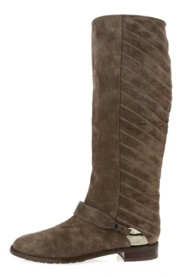 Stuart Weitzman Raceway Womens Taupe Suede Tall Knee High Boots Size 7.5 M - Image 1 of 4