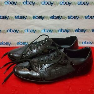 Louis Vuitton Black Patent Leather Casual Oxfords LI 1028 Shoes Mens Size US 9.5