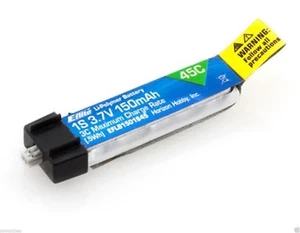 New E-flite 1S 3.7V 150mAh 45C LiPo Battery BLADE NCPX NANO QX #EFLB1501S45 - Picture 1 of 1