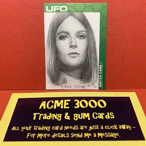 Unstoppable UFO Series 3 ANDY FRY Sketch Card SK1 1/1 ANNE STONE Susan Jameson - Picture 1 of 2